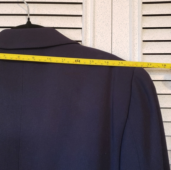 "Cheap and Chic" by Moschino Dbl-Breasted Navy Jacket 8ish - Picture 11 of 12